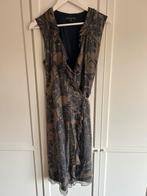 Zijden wikkel jurk van Xandres maat 42, Blauw, Maat 42/44 (L), Ophalen of Verzenden, Zo goed als nieuw