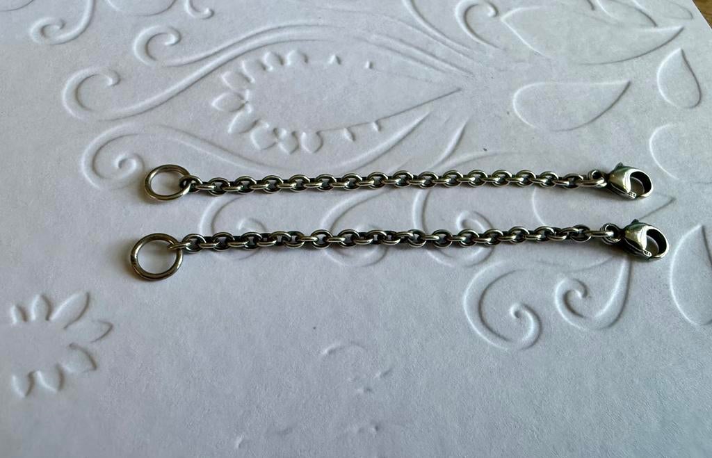 Trollbeads veiligheidskettinkjes, Sieraden, Tassen en Uiterlijk, Bedels, Ophalen of Verzenden, Zo goed als nieuw, Zilver, Trollbeads