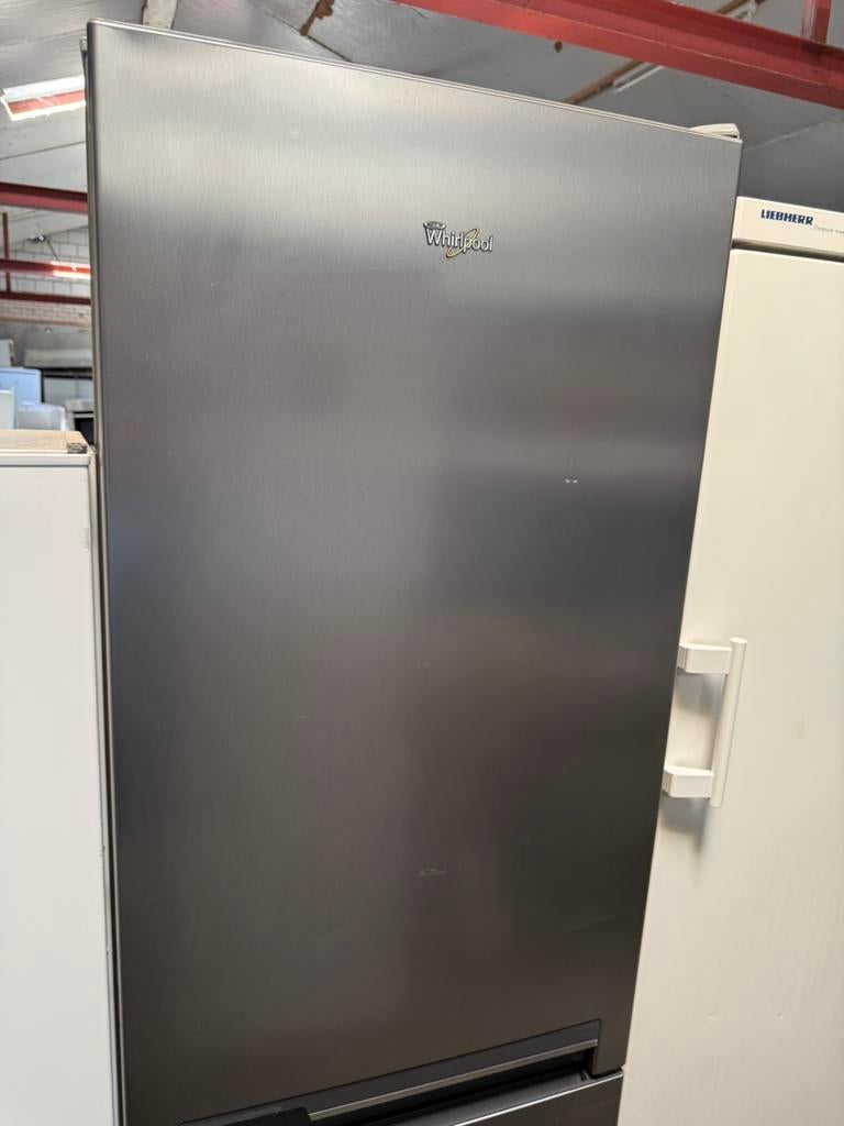 Whirlpool BSNF8102ox koel- vriescombinatie 220 L gebruikt, Witgoed en Apparatuur, Koelkasten en IJskasten, Gebruikt, 200 liter of meer