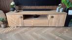 Eiken TV meubel met 2 deurtjes en 1 lade - prima staat, Ophalen