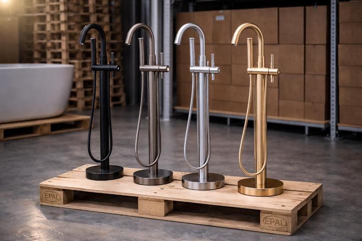 Spotgoedkoop vrijstaande kranen diverse kleuren VA 95,-, Doe-het-zelf en Verbouw, Sanitair, Nieuw, Kraan, Chroom, Ophalen of Verzenden