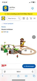 Playtive Houten Treinbaan met Safari Thema, Ophalen of Verzenden, Zo goed als nieuw, Rij- of Hobbelspeelgoed