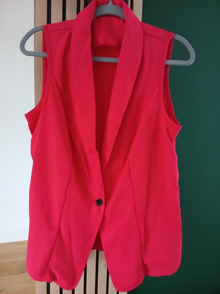 Rood gilet van Shein, maat L, Ophalen of Verzenden, Nieuw, Rood