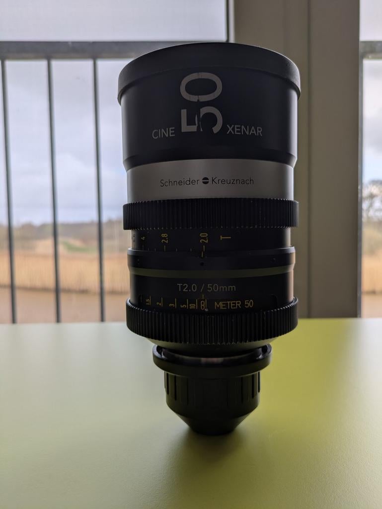 Schneider Kreuznach cine Xenar ii 50mm T2.0 PL lens, Ophalen, Gebruikt, Standaardlens
