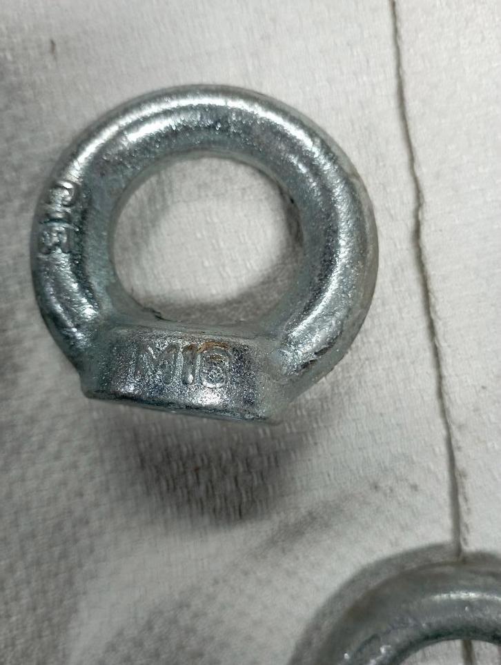 oogmoer  hijsoog m16 c15 verzinkt, Doe-het-zelf en Verbouw, IJzerwaren en Bevestigingsmiddelen, Zo goed als nieuw, Overige typen