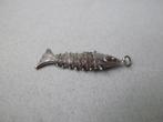 Oude bedel zilver Vis beweegt, Sieraden, Tassen en Uiterlijk, Antieke sieraden, Verzenden, Zilver, Hanger