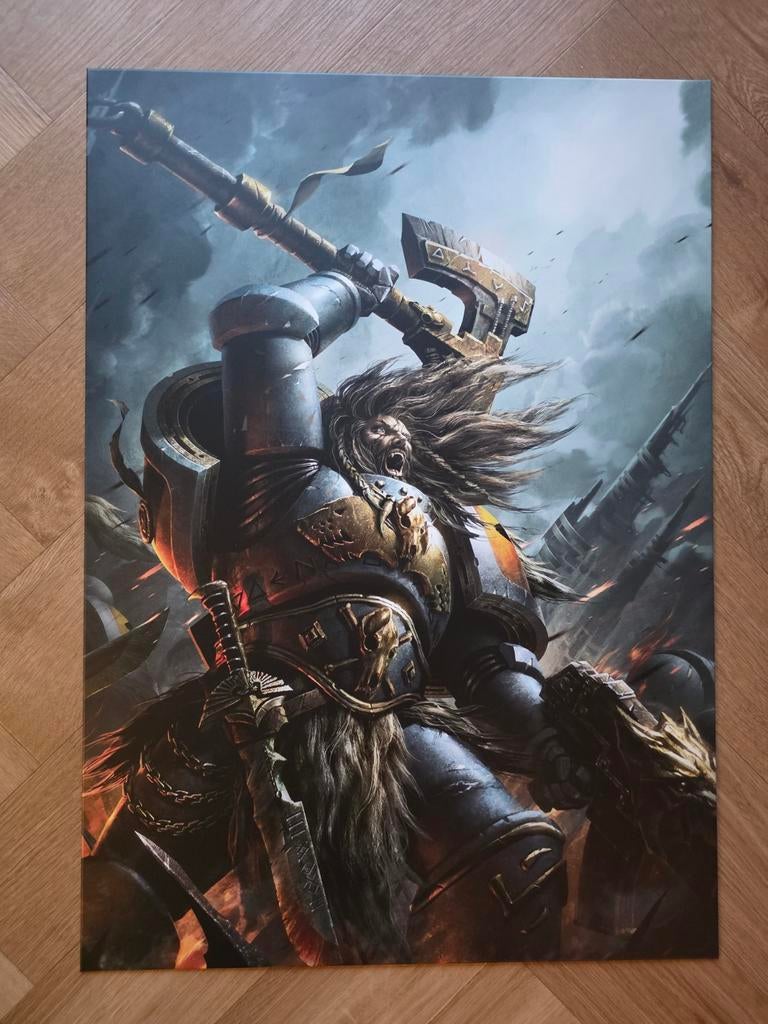 Warhammer metalen posters Displate 48cm x 67,5cm, Ophalen, Warhammer