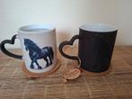 Paarden beker / mok met Fries paard NIEUW, Overige materialen, Nieuw, Ophalen of Verzenden, Overige stijlen
