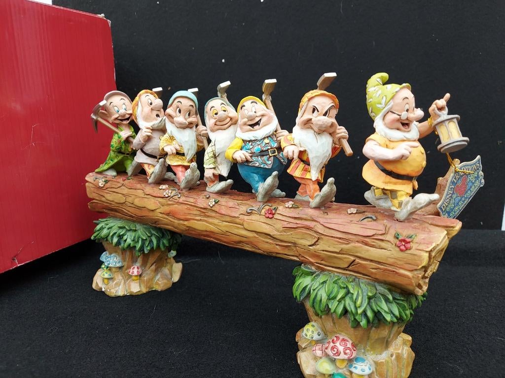 Jim Shore Disney Traditions 7 Dwergen - Sneeuwwitje, Verzamelen, Disney, Ophalen, Sneeuwwitje of Doornroosje, Zo goed als nieuw