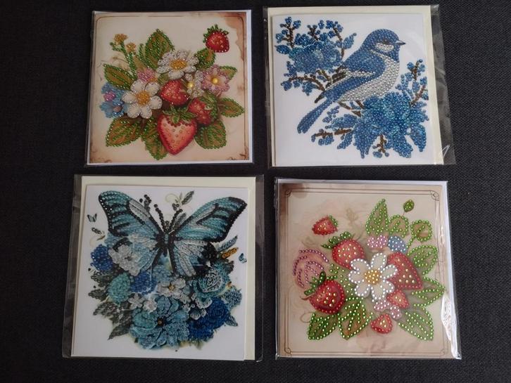 Pakket van 12 dubbele kaarten met envelop (handmade), Hobby en Vrije tijd, Kaarten | Zelfgemaakt, Nieuw, Overige thema's, Ophalen of Verzenden