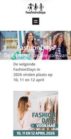 FashionDays Amsterdam 10 April 2 kaarten, Tickets en Kaartjes, Evenementen en Festivals