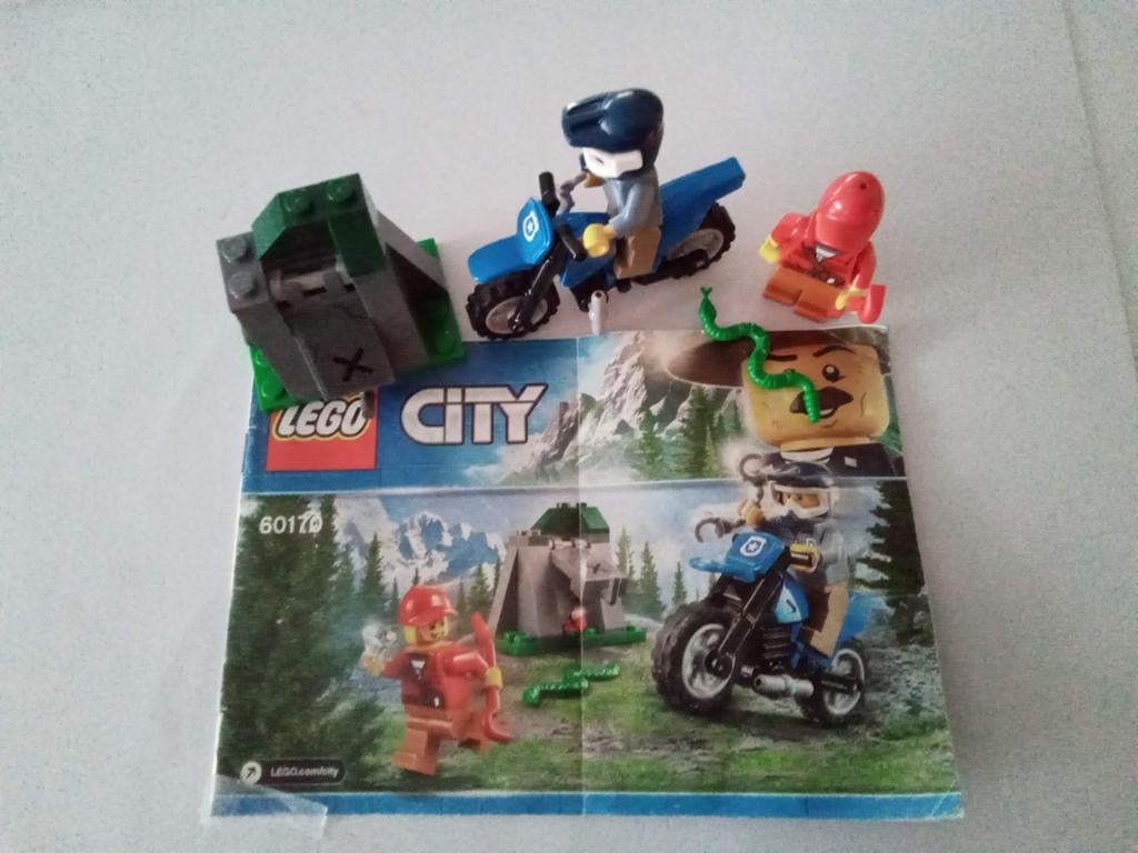 Lego City- Bergpolitie ( Lego nr- 60170, Kinderen en Baby's, Speelgoed | Duplo en Lego, City, Lego, Compleet, Ophalen of Verzenden