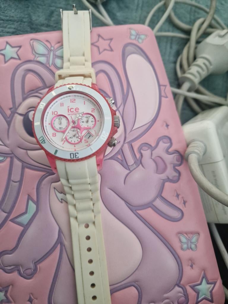 ICE Watch horloge - Roze/Wit, Overige merken, Kunststof, Gebruikt, Polshorloge
