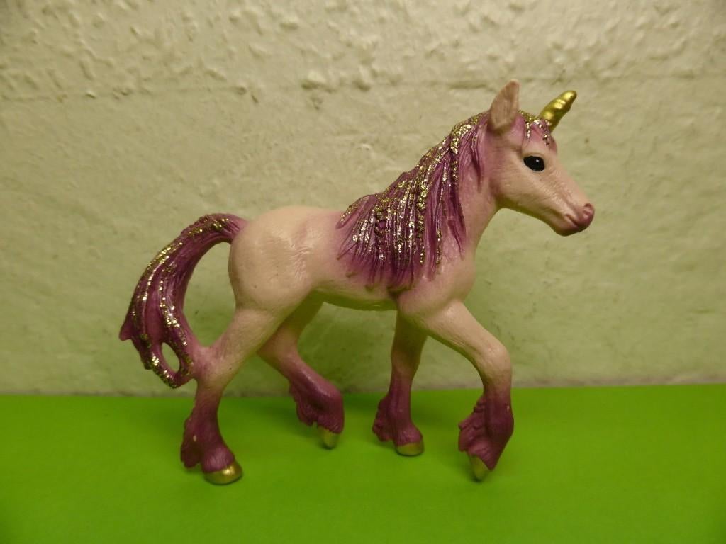 Schleich 82929 goud eenhoorn Tamaya, Verzamelen, Speelgoed, Gebruikt, Ophalen of Verzenden