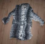 Zebraprint Voile Blouse (M), Maat 38/40 (M), Zwart, Gedragen, Intuition by CD Fashion