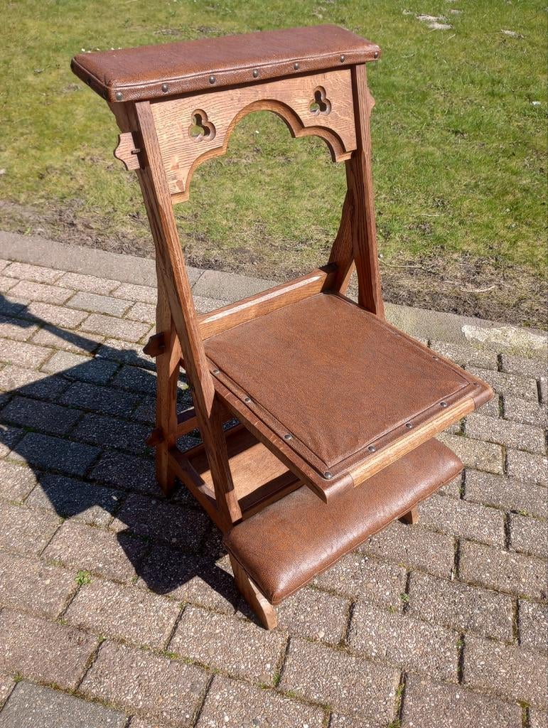 Bidstoel, Antiek en Kunst, Antiek | Meubels | Stoelen en Banken, Ophalen