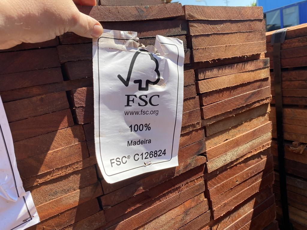 FSC 2x20CM hardhouten planken fijn bezaagd op voorraad, Tuin en Terras, Palen, Balken en Planken, Ophalen of Verzenden, Nieuw