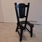 Custom BDSM Spanking/Straf Stoel met Bondage Punten, Gebruikt, Zwart, BDSM, Bondage, Fetish, Ophalen of Verzenden