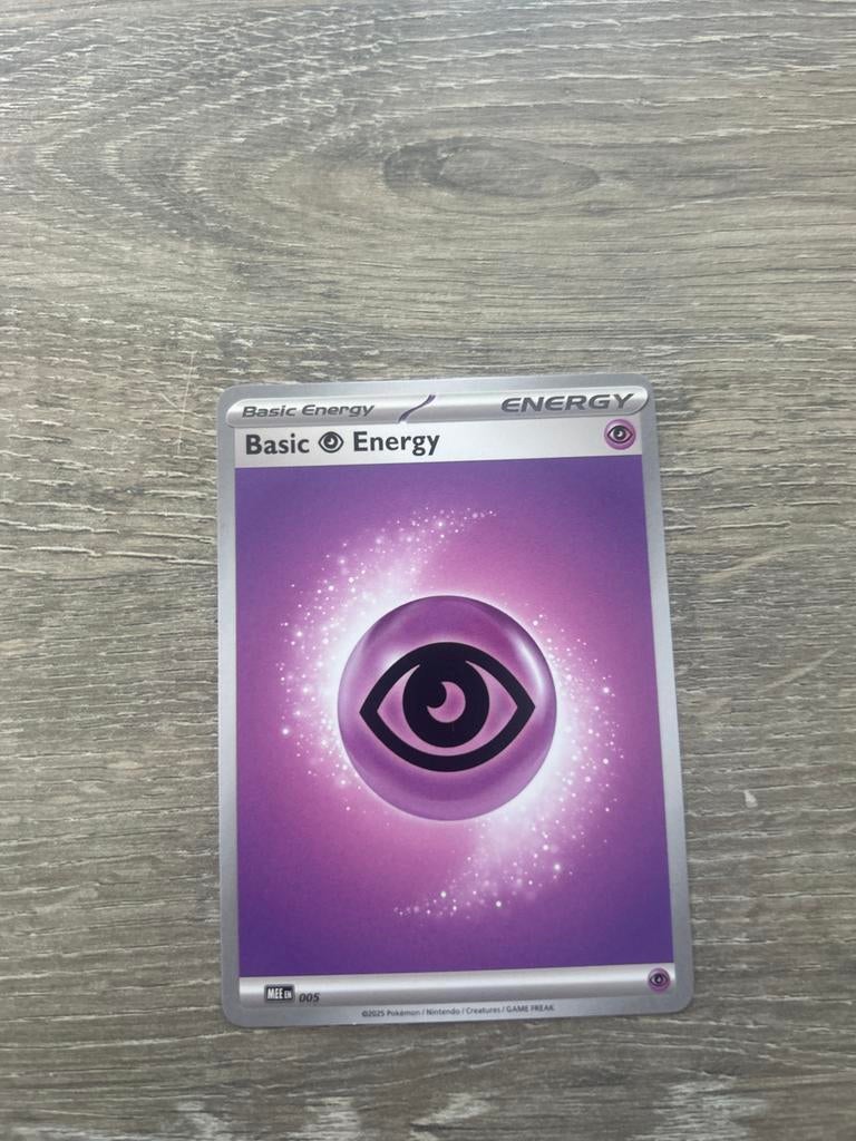 Pokémon Basic Psychic Energy kaart, Ophalen of Verzenden, Gebruikt, Losse kaart