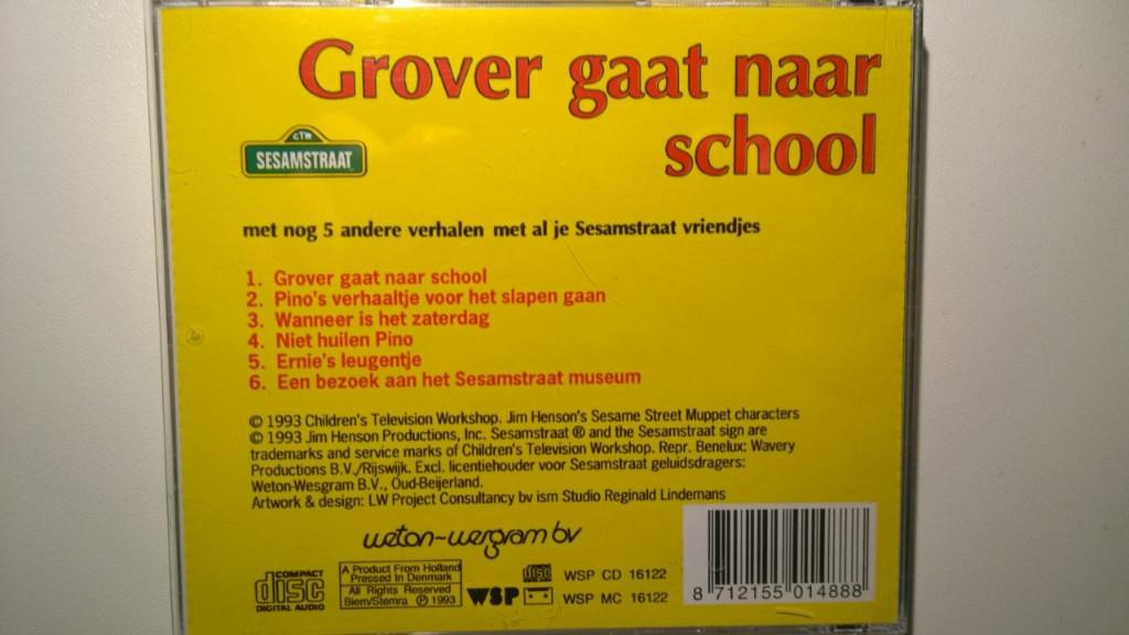 Sesamstraat - Grover Gaat Naar School, Ophalen of Verzenden, Zo goed als nieuw, Muziek, 6 tot 9 jaar
