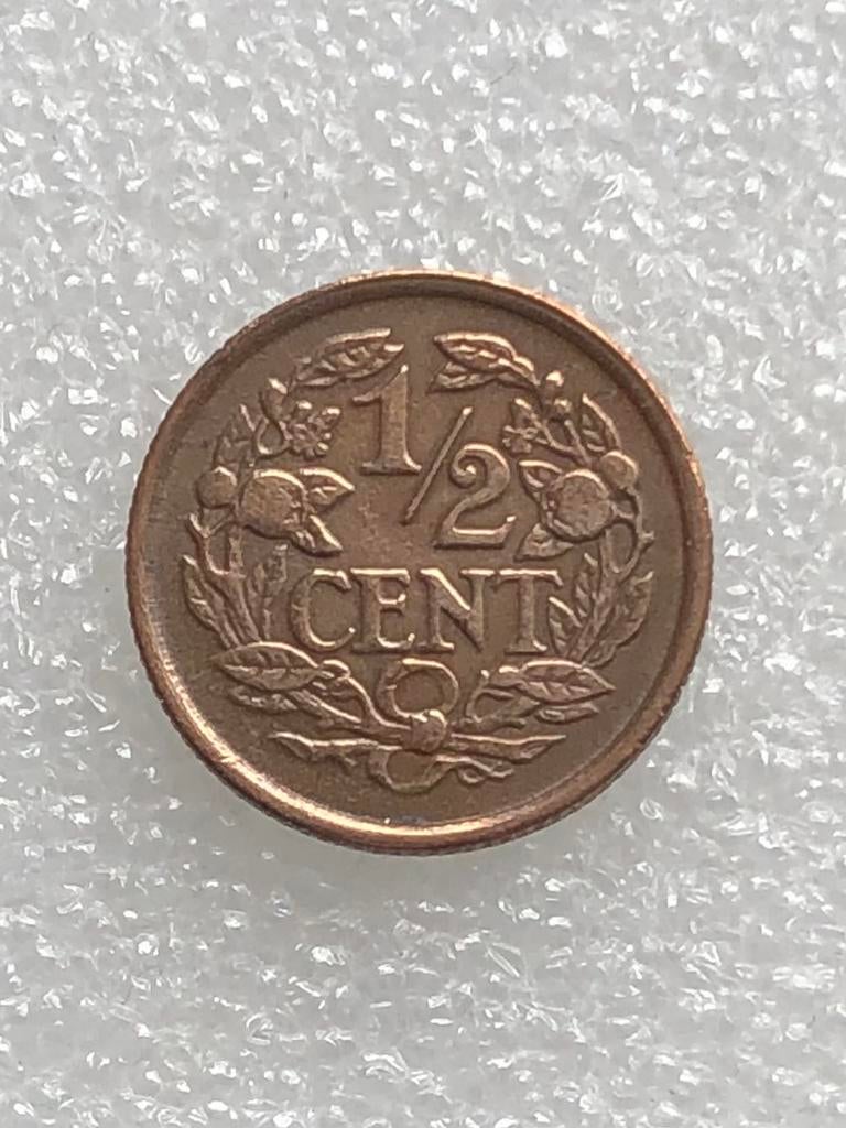 1/2 cent 1938, Postzegels en Munten, Munten | Nederland, Verzenden, Koningin Wilhelmina, Overige waardes, Losse munt