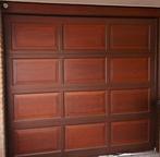 Elektrische, zeer mooie houten garagedeur, Ophalen, Gebruikt, Garagedeur, Vouwdeur