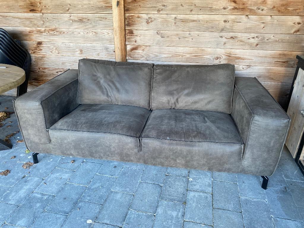 *vandaag ophalen!* bank 215cm antraciet, Ophalen, Gebruikt, 75 tot 100 cm