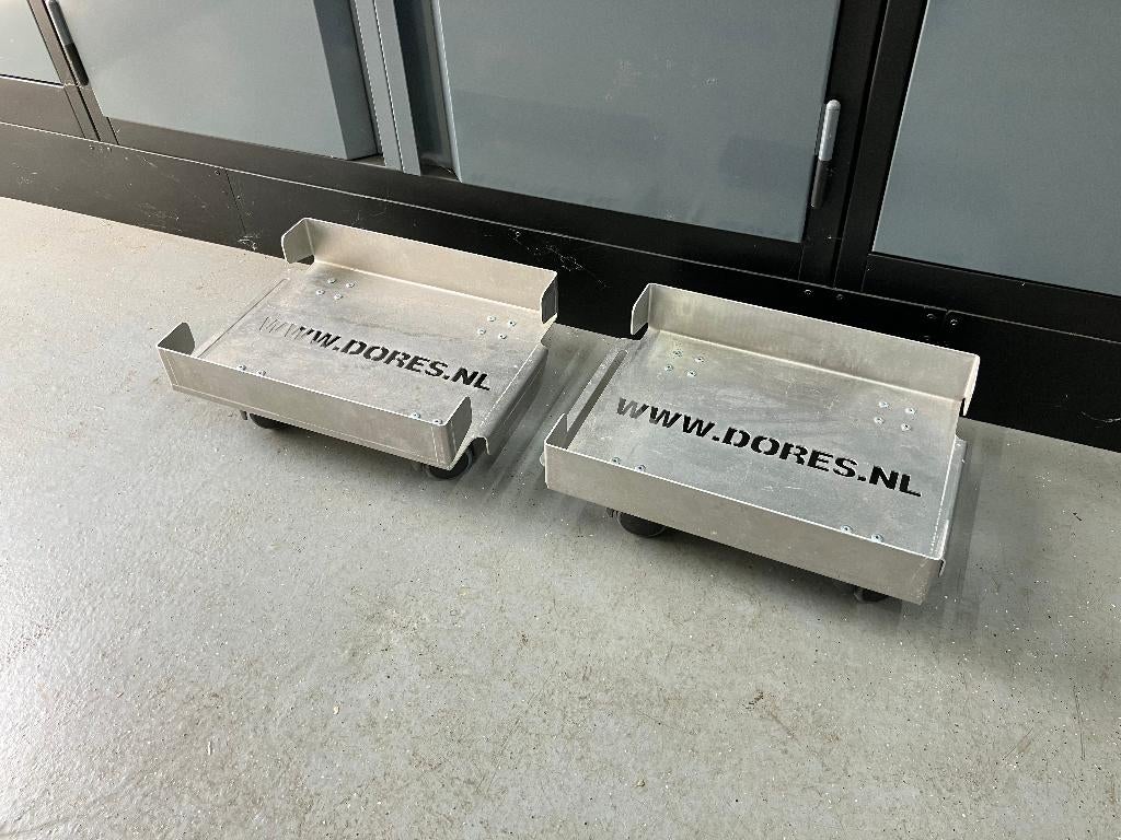 2 professionele koppelbare transportkarren / meubel hondjes, Ophalen of Verzenden, Gebruikt