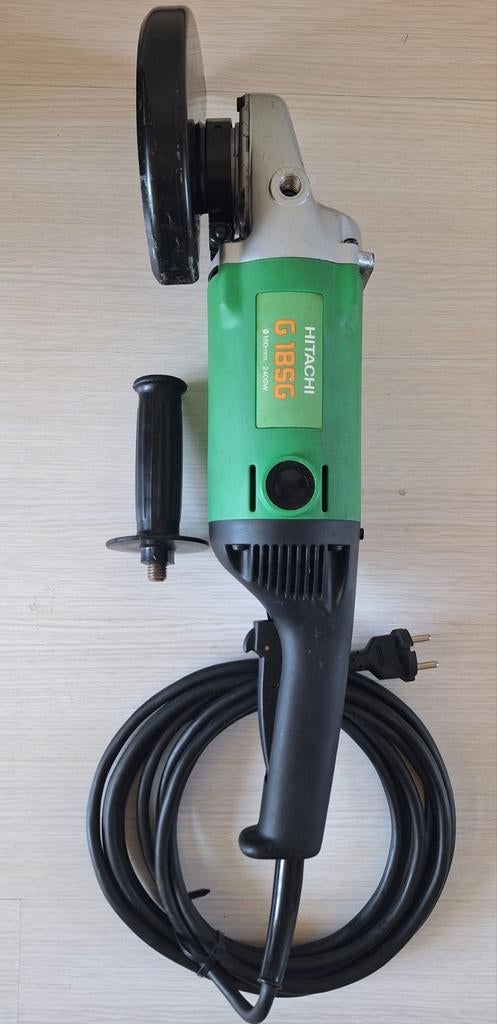 🟢GROTE KRACHTIGE HITACHI G18SG HAAKSE SLIJPER 180MM 2400W, Ophalen of Verzenden, Gebruikt, 1000 watt of meer, Haakse handslijpmachine