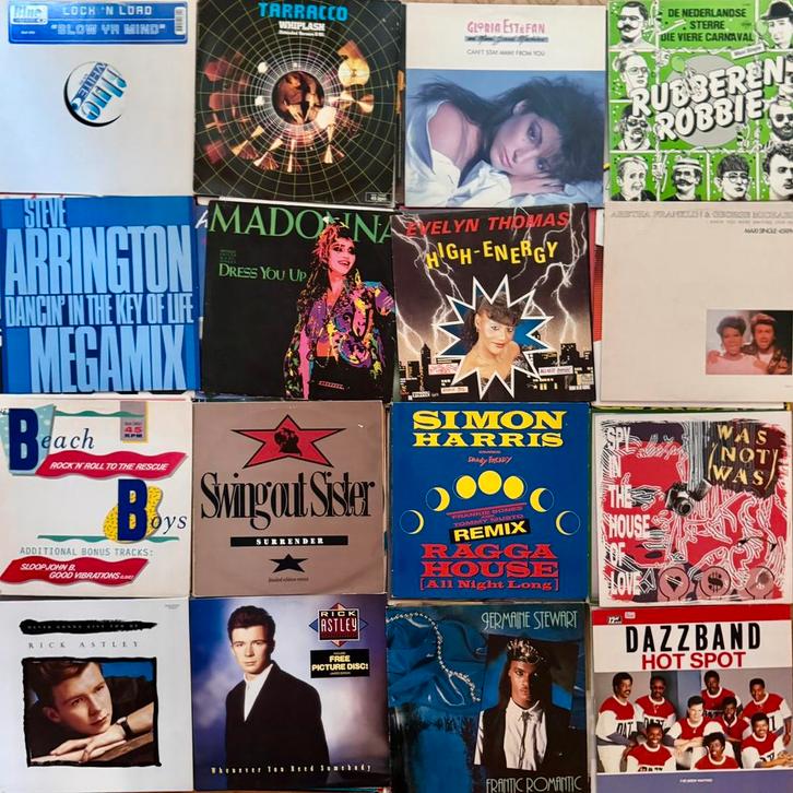 Grote collectie vinyl maxisingles, Cd's en Dvd's, Vinyl | Verzamelalbums, Zo goed als nieuw, Pop, Overige formaten, Ophalen