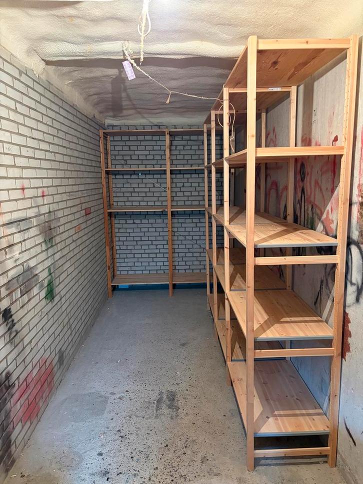 IKEA Ivar stellingkasten 5 stuks aan elkaar geschakeld., Huis en Inrichting, Kasten | Stellingkasten, Gebruikt, Ophalen