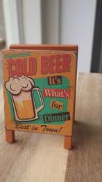 Poppenhuis: Bierreclame Bord, Ophalen of Verzenden, Nieuw, Poppenhuis