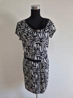 J411 - Zwart-witte Mart Visser jurk maat 40 (1), Maat 38/40 (M), Zwart, Ophalen of Verzenden, Zo goed als nieuw