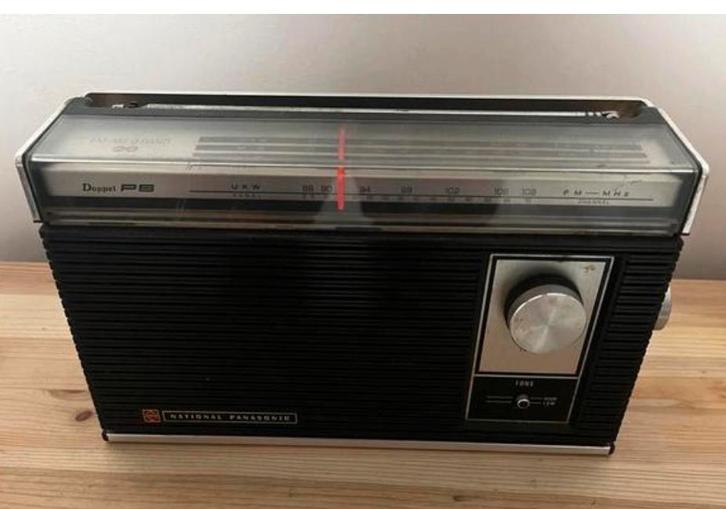 KOOPJE Vintage National Panasonic FM/AM 2-Band Radio, Audio, Tv en Foto, Radio's, Gebruikt, Transistorradio, Ophalen of Verzenden