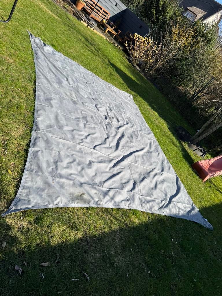 Schaduwdoek 3,5x4,5, Tuin en Terras, Schaduwdoeken, Ophalen of Verzenden, Gebruikt