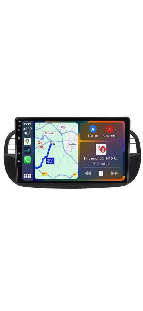 Groot scherm Fiat 500 Navi MirrorLink DAB+ Handsfree, Ophalen of Verzenden, Zo goed als nieuw