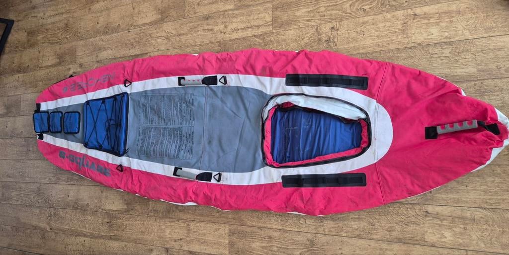 Opblaasbare Kajak B-Square Inshore 2.6 - met lek, Gebruikt, Eén persoon, Kajak, Ophalen of Verzenden