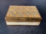 Vintage Italiaanse Houten Sieradendoosje 15 bij 10 CM, Ophalen of Verzenden