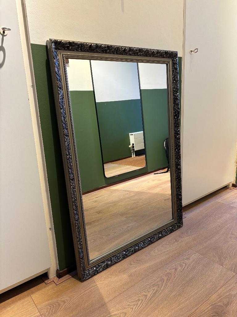 Brocante spiegel, Ophalen, Gebruikt, 100 tot 150 cm, Rechthoekig