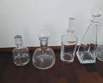 7 mooie karaffen glas/ kristal, Antiek en Kunst, Antiek | Glas en Kristal, Ophalen
