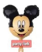 Mickey mouse hoofd folieballon nr M323, Ophalen of Verzenden, Nieuw, Versiering, Verjaardag