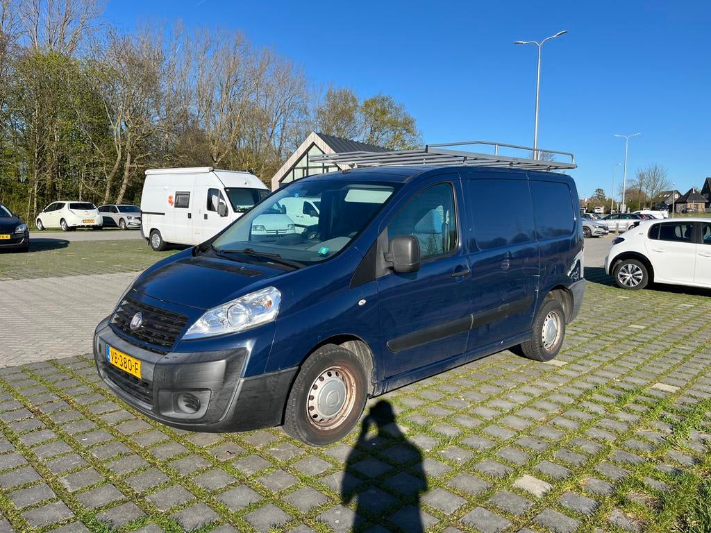 Fiat Scudo 1.6D 66 KW BV 2012 LAGE KILOMETERSTAND, Auto's, Voorwielaandrijving, Euro 5, Stof, 4 cilinders