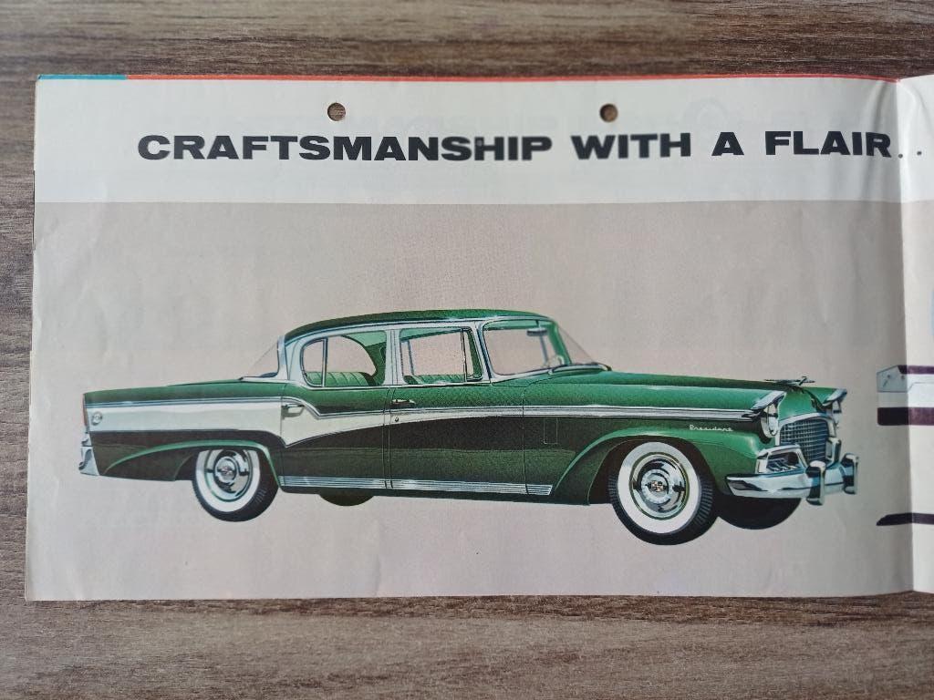 Oude Studebaker brochure uit Amerika, Verzenden, Gelezen, Overige merken