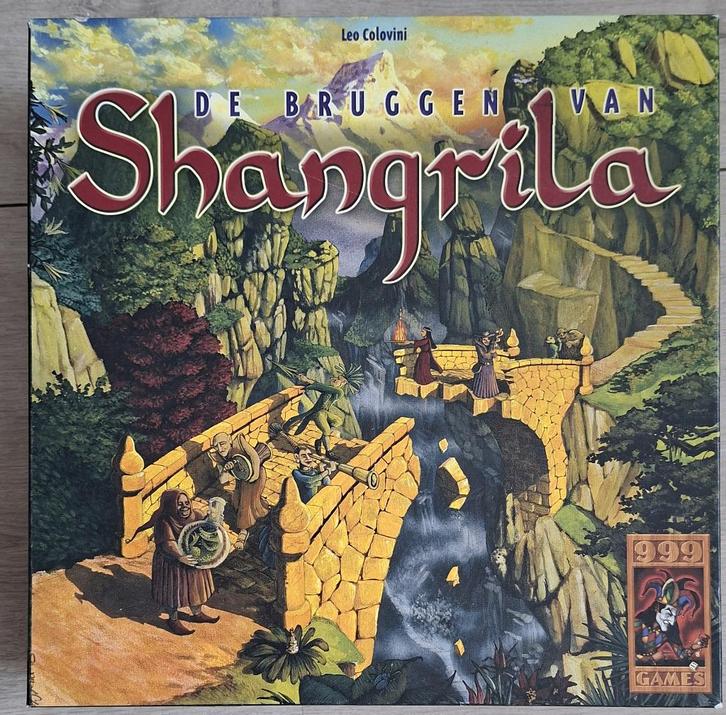 Bordspel - Bruggen van Shangrila, Hobby en Vrije tijd, Gezelschapsspellen | Bordspellen, Zo goed als nieuw, Drie of vier spelers