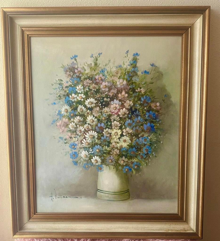 Vintage schilderij van H. Veltman, Antiek en Kunst, Ophalen of Verzenden