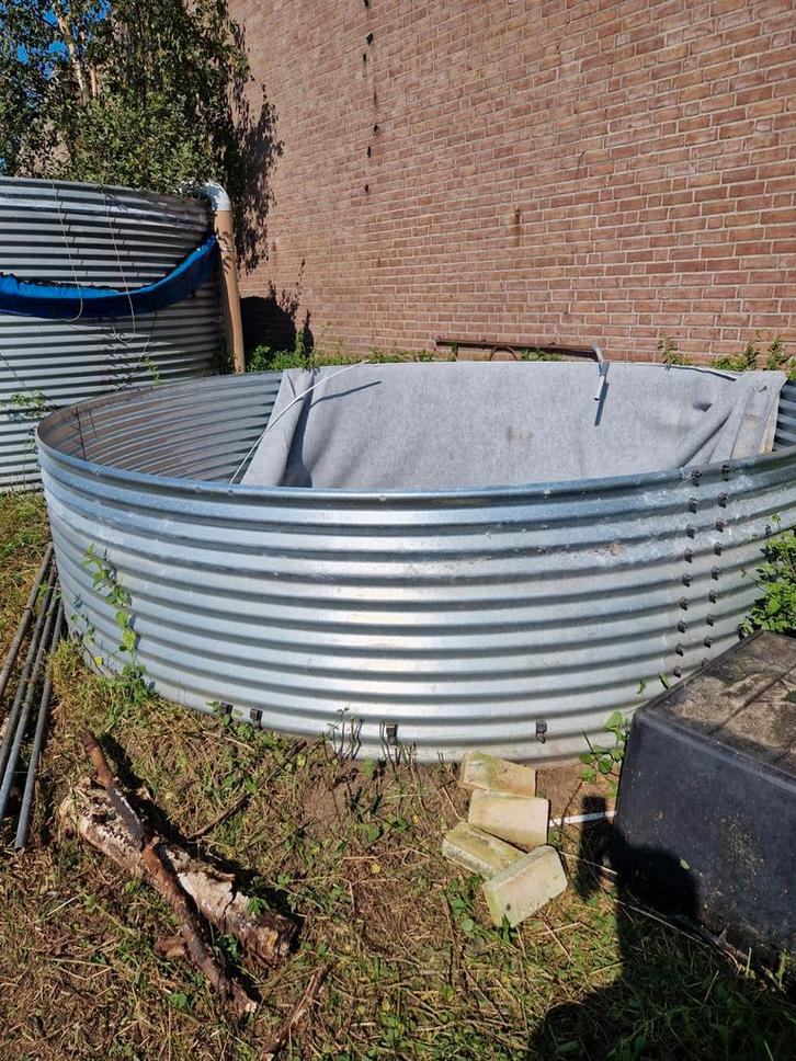 Grote gegalvaniseerde waterbassin, Doe-het-zelf en Verbouw, Metalen, Ophalen