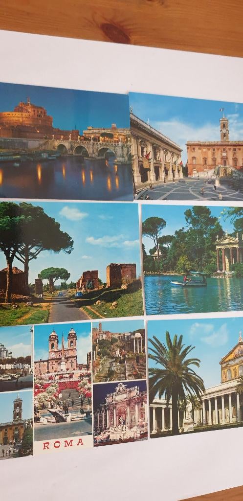 6370 italie setje 1 van 6 kaarten rome, Verzenden, 1980 tot heden, Italië