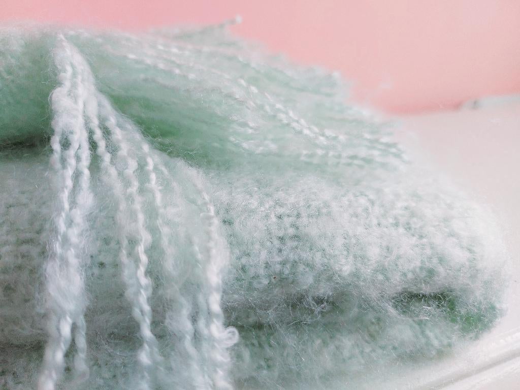 Nieuw! Heerlijk zacht en pluizig mintgroen dekentje Hema, Ophalen of Verzenden, Nieuw