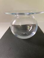 helder glazen vaas Nanny Still ?? (Finland)model Saturnus, Overige kleuren, Ophalen of Verzenden, Minder dan 50 cm, Glas