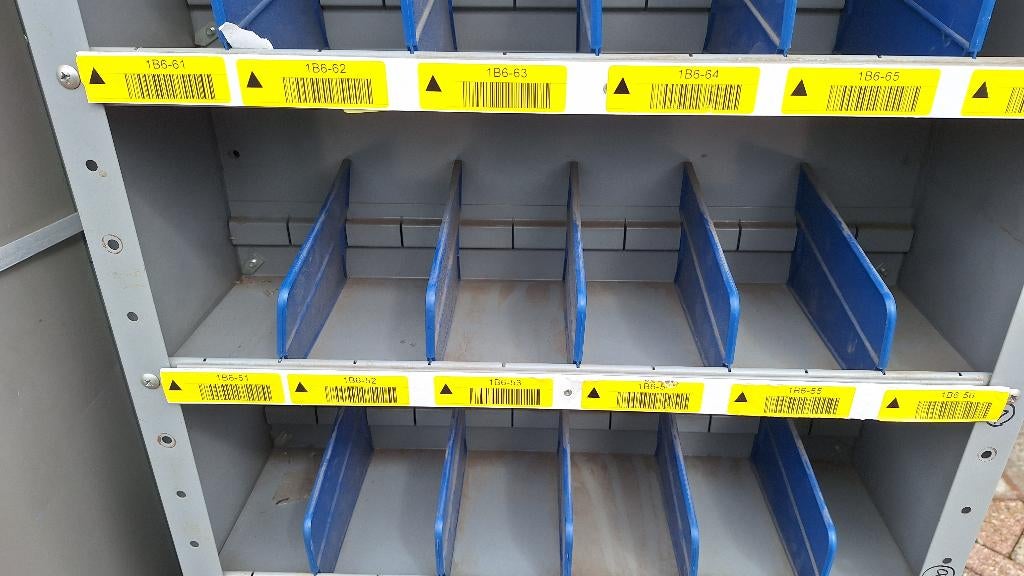 Assortimentskast Vakken/ magazijnkast 199x60x20 cm, Ophalen, Gebruikt, Industriepark 2a 9351PA Leek, H.O.Albert Ale Slotema